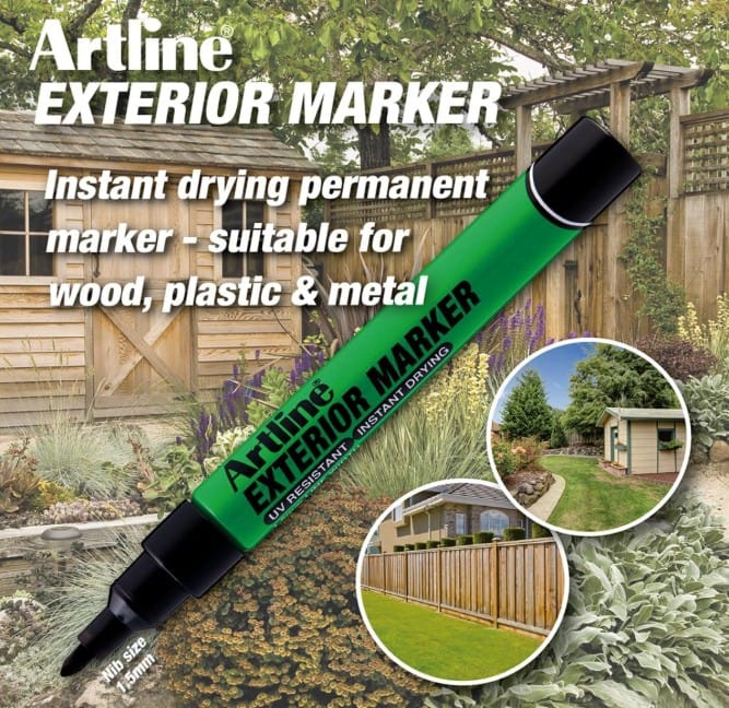 ปากกาเคมีงานภายนอก ARTLINE EXTERIOR MARKER 1.5 มม. สีดำ_6